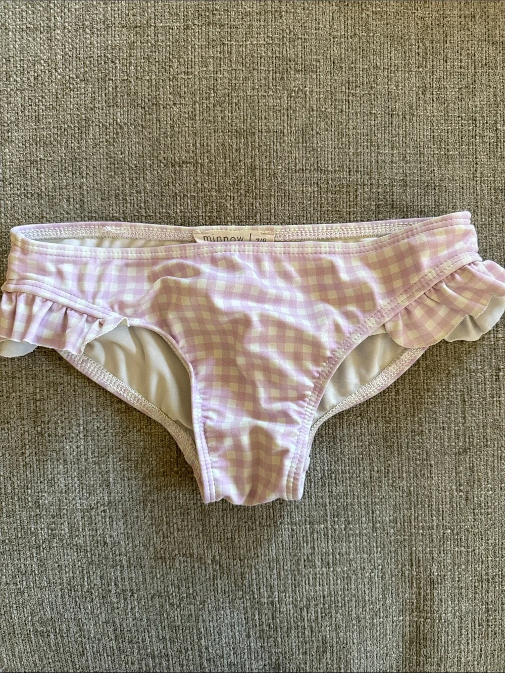 minnow Gingham Girls Bikini